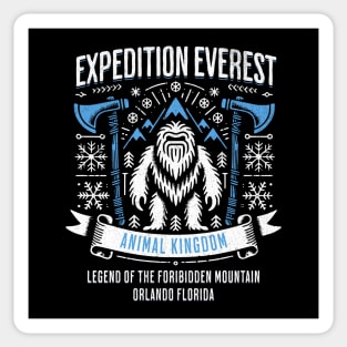 Yeti Expedition Everest Orlando Theme Park Attraction Distressed Vibe Sticker